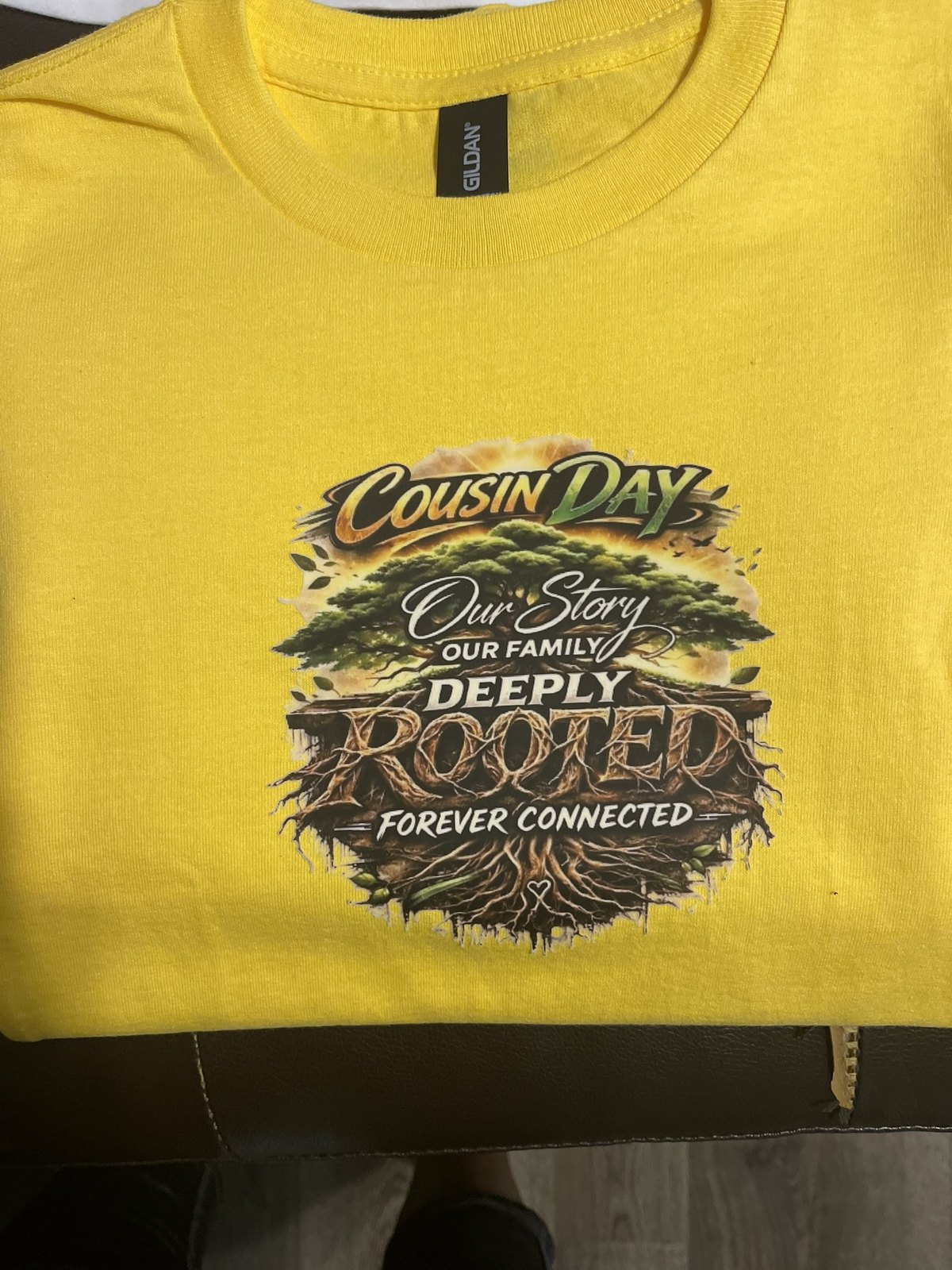 Custom family event apparel example